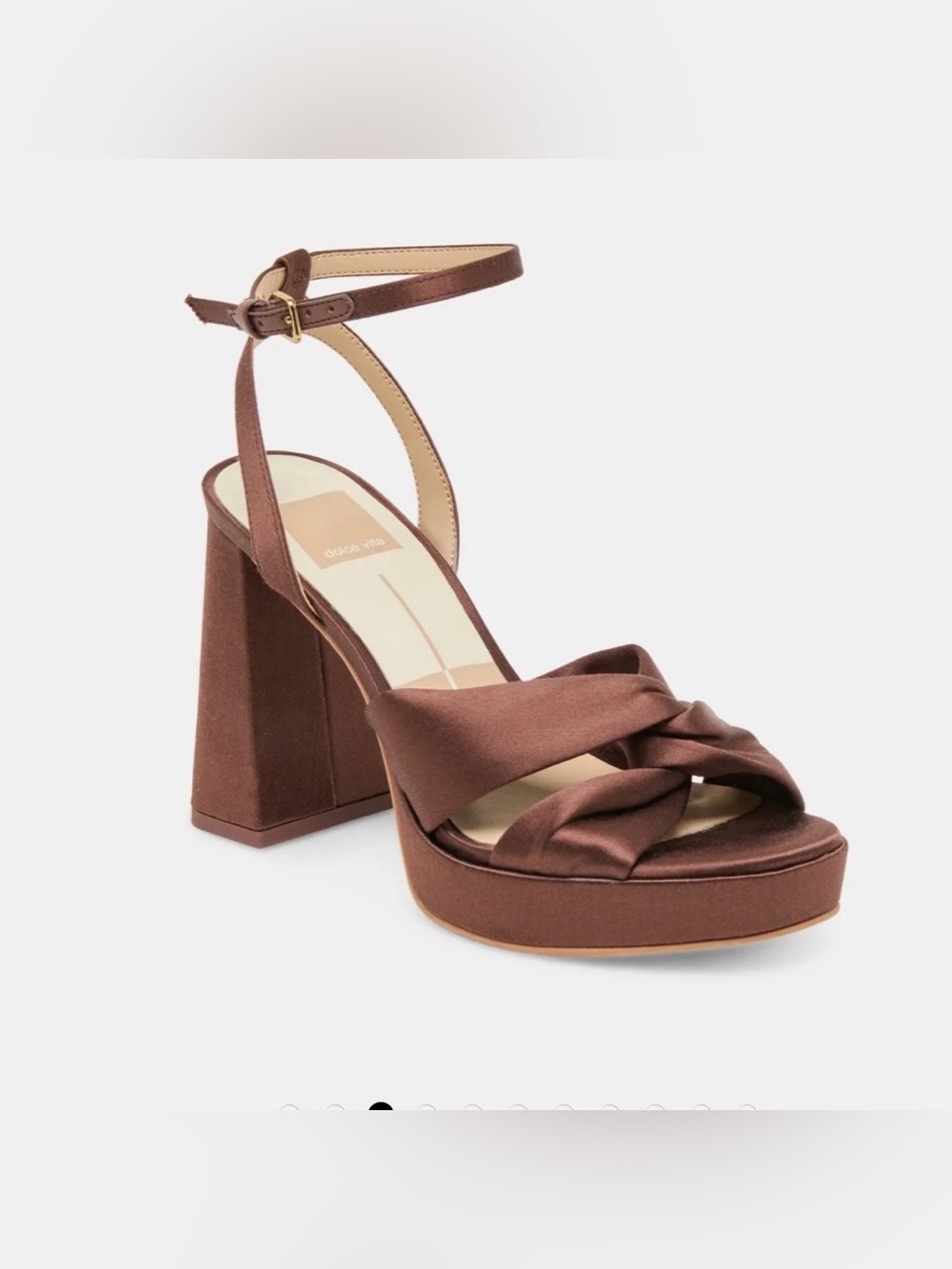 DOLCE VITA PARLO HEEL IN BROWN